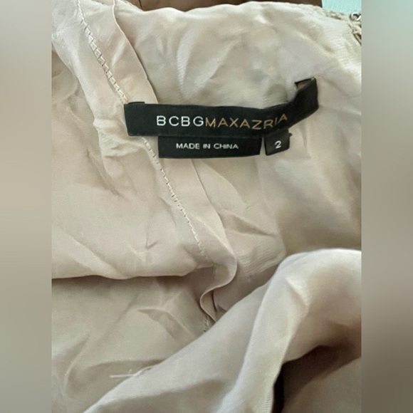 BCBG | Sequined Cocktail/Party Dress | Open Back | Taffeta Bow | Size 2 - Picture 5 of 5